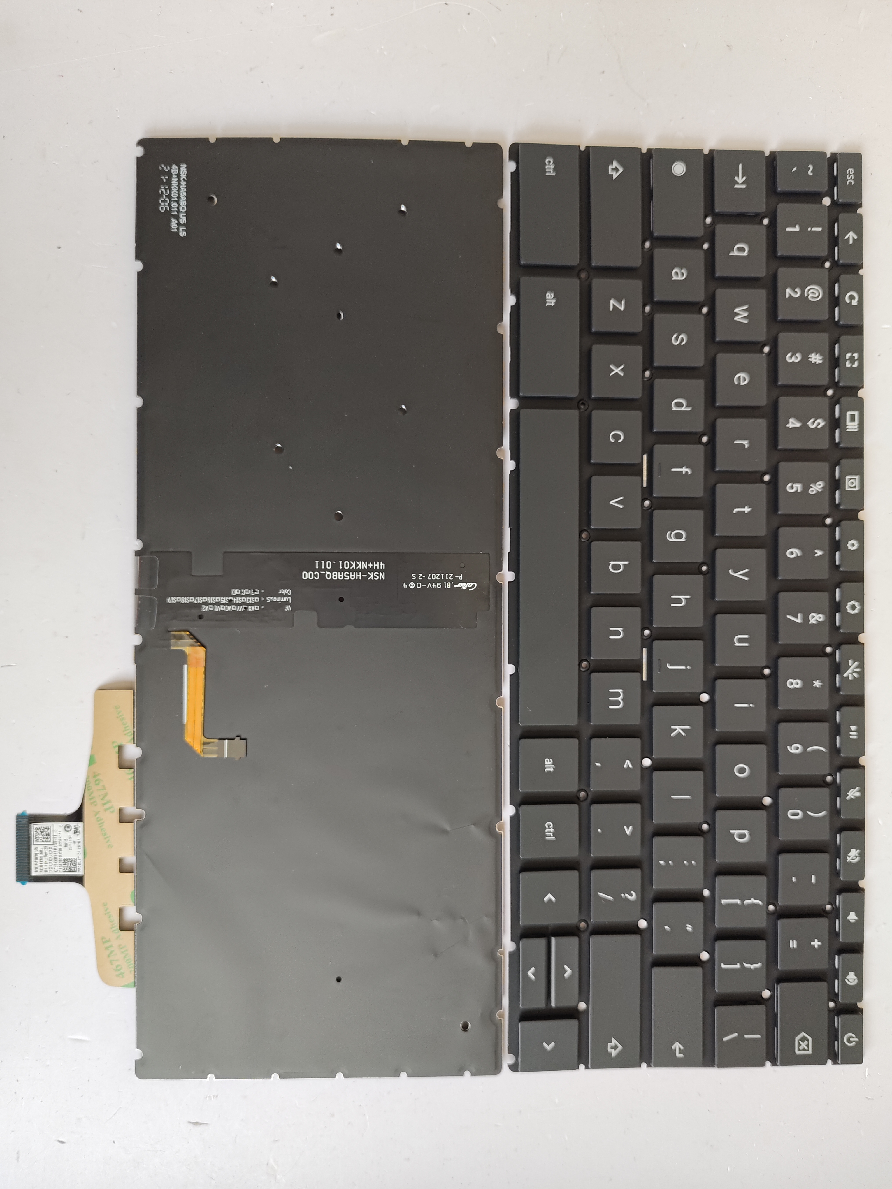 Picture of New Replacement Laptop Keyboard For HP NSK-HA5ABQ/9Z.NKKBQ.A01 Google version with switch BLACK Backlit US Layout